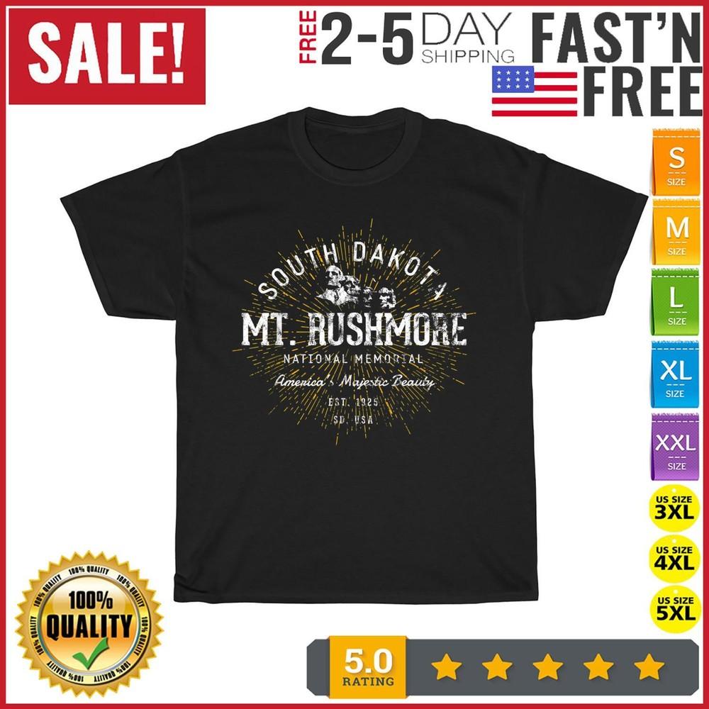 

Mt. Rushmore Vintage Retro Mount Rushmore National Memorial T Shirt Men Women M
