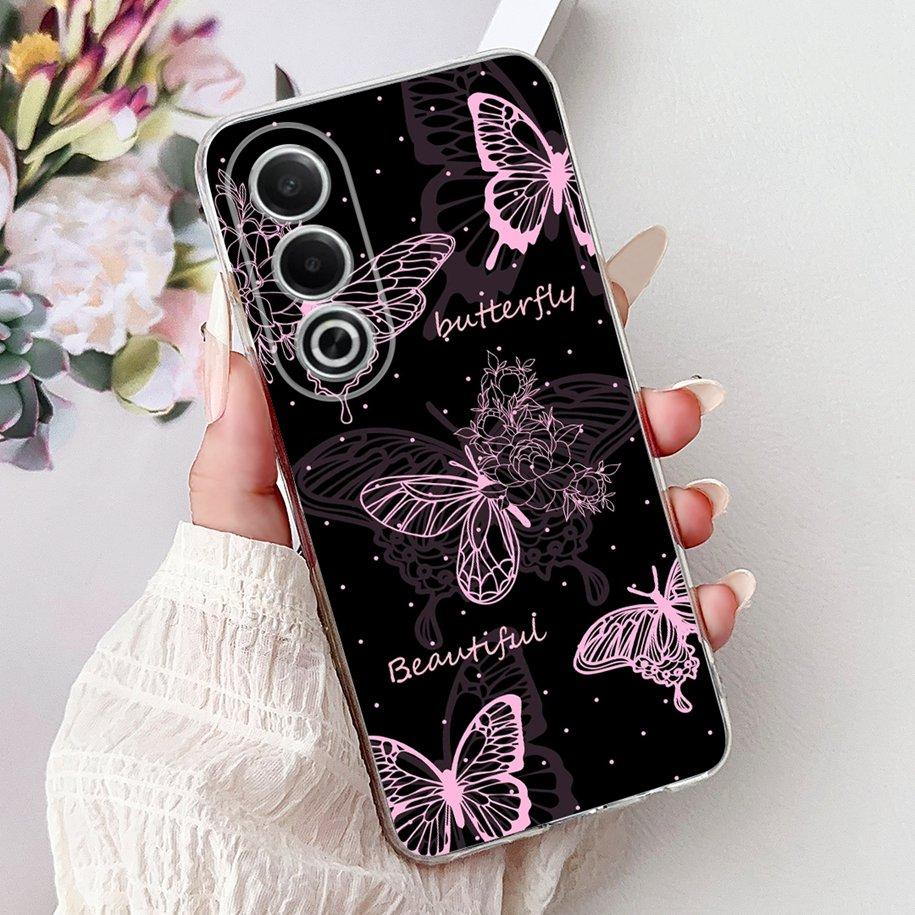 For OPPO K12x A80 Case 2024 New Fashion Love Heart Soft Silicone Back Cover For OPPO A3 Pro 5G CPH2639 A 80 K 12x CPH2667 Bumper