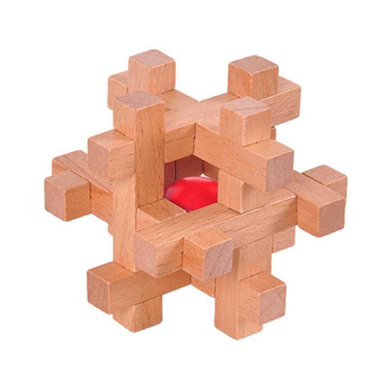 Puzzle 3D in Legno a Incastro Rompicapo Adulti Bambini Ragazzi Ragazze Lucchetto di Luban Sfida QI Idee Regalo Educative e Divertenti