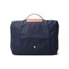 Longchamp Le Pliage 37 Reißverschluss Druckknopfverschluss Recycelter Canvas mit Lederbesatz Tragetasche Aktentasche Klein Herren Tragetaschen Marineblau 2182089P68