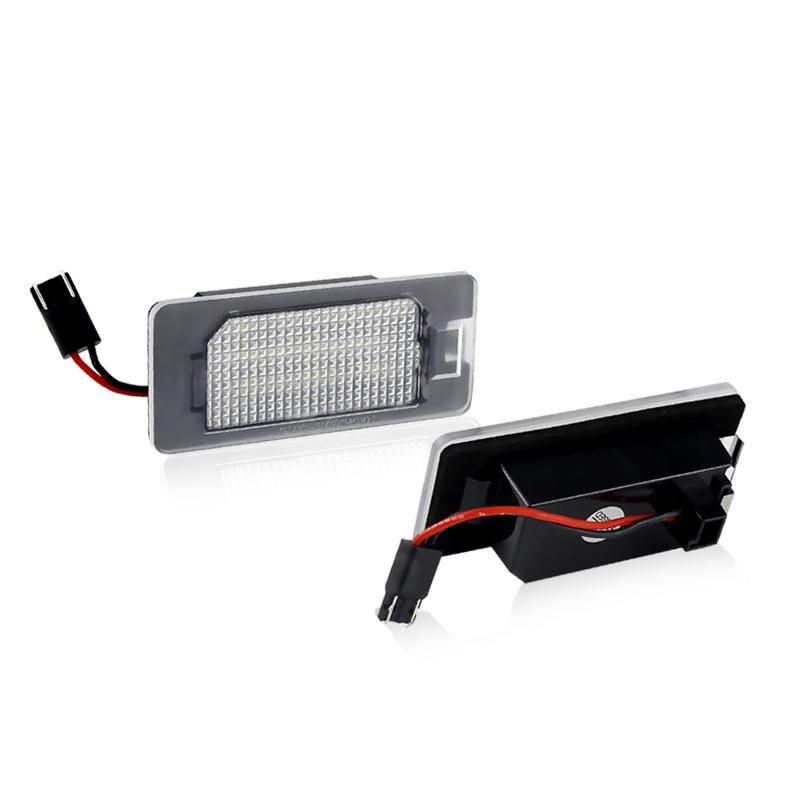 2PCS Super Bright White LED License Plate Light For Fiat 500X 2014 2015 2016 2017 2018 2019 Led License Number Plate Light