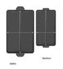 Lightweight Grill Plate for Japanese Barbecue (Yakiniku), suitable for use with portable gas stoves. Square shape with grooves for easy oil drainage