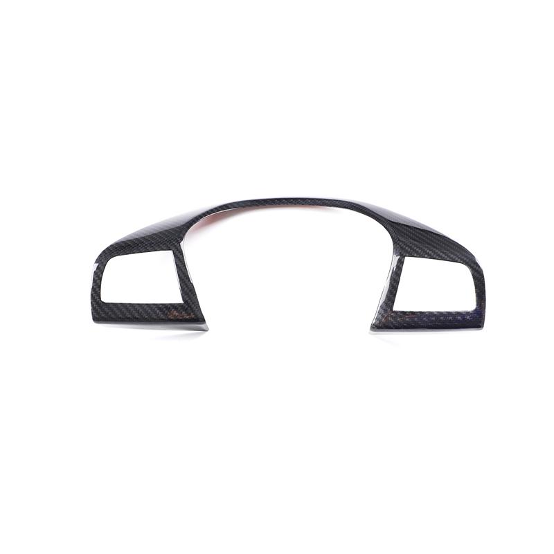 Real carbon fiber For Maserati Levante Ghibli Quattroporte 2013-2026 Car Steering Wheel Button Frame Ring Trim Cover accessories