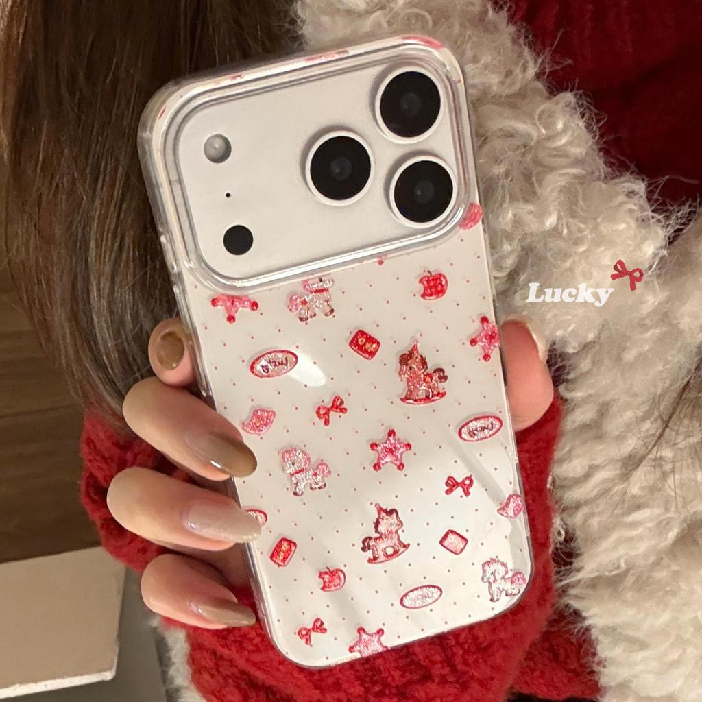 New Year Red Pony Phone Case for iPhone 16, iPhone 17, iPhone 17 Pro Max