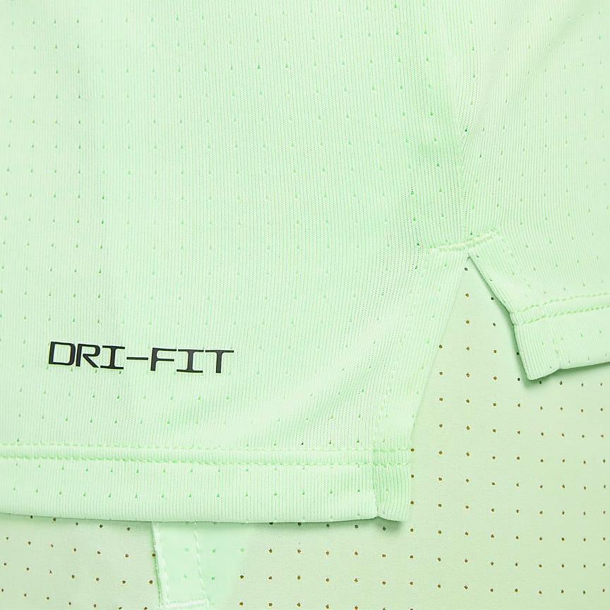 Nike Comfortable Breathable Loose Running Vest Men tops Fog-Green FN4229-376