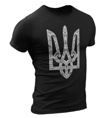 Ukraine T-Shirt Ich stehe zur Ukraine Wappen Dreizack T-Shirt Ukrainisches Shirt