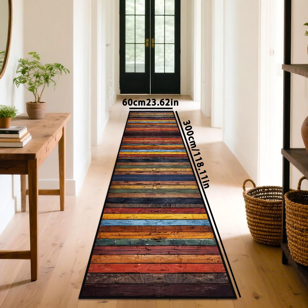 VIKAMA Bohemian Colorful Runner Rug Large Area Rugs Easy-Clean Kitchen Rug Doormat Welcome Mat Rug For Bedroom Live Room Home De