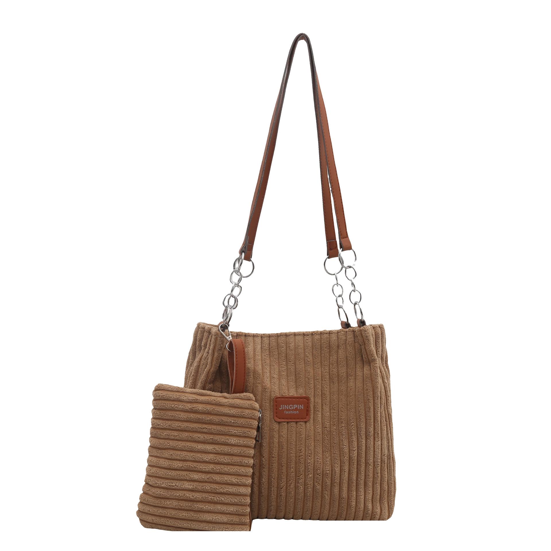 

2025 Women s Trendy Versatile Large-Capacity Tote and Shoulder Bag хаки