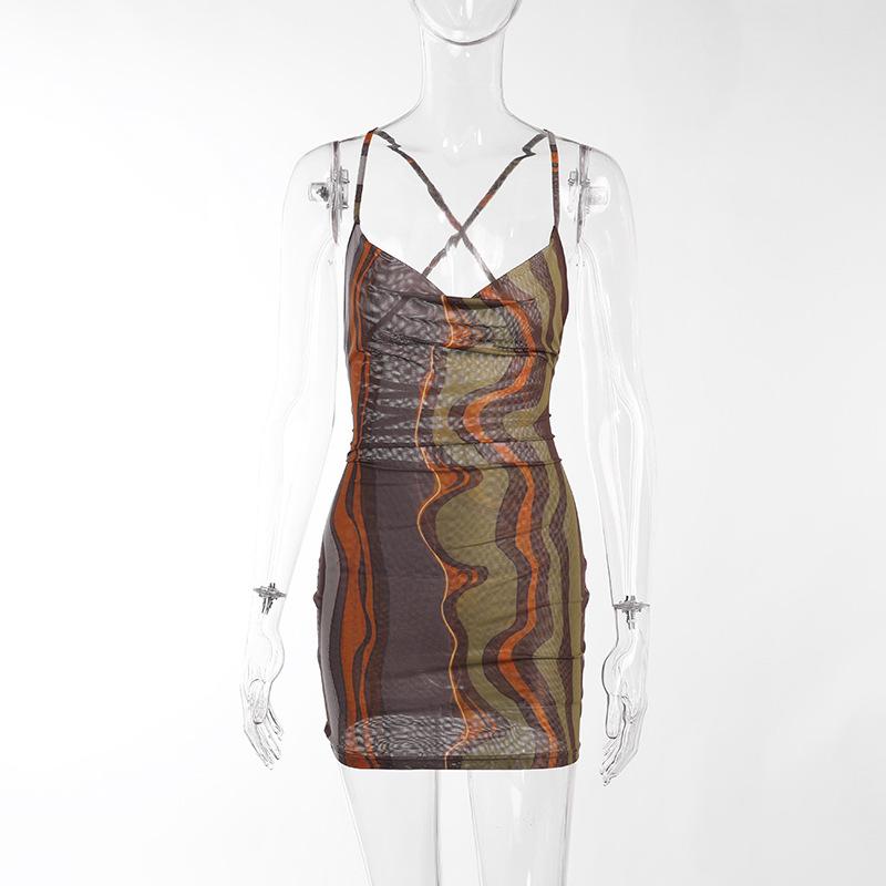 Женское клубное вечерние бретельки без рукавов — фото 7