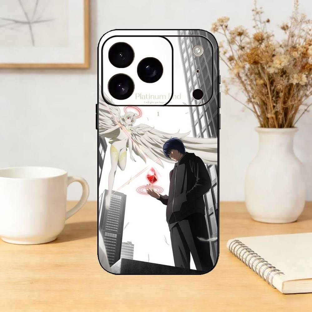 

Platinum End M-Mirai Phone Case For iPhone 17,16,15,14,13,12,11 Plus,Pro Max,SE4Soft Silicone Black Cover iPhone16e