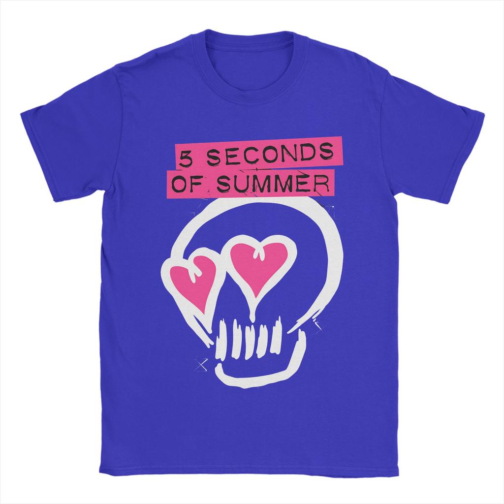 Mens TShirts 5 Seconds of Summer 5SOS Unique 100 Cotton Tees Short Sleeve T Shirts Crewneck Tops Summer