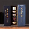 Five Famous Kilns Porcelain Tea Cup Set Collection Gift Box for Chinese Gongfu Tea Premium Home Use Souvenir