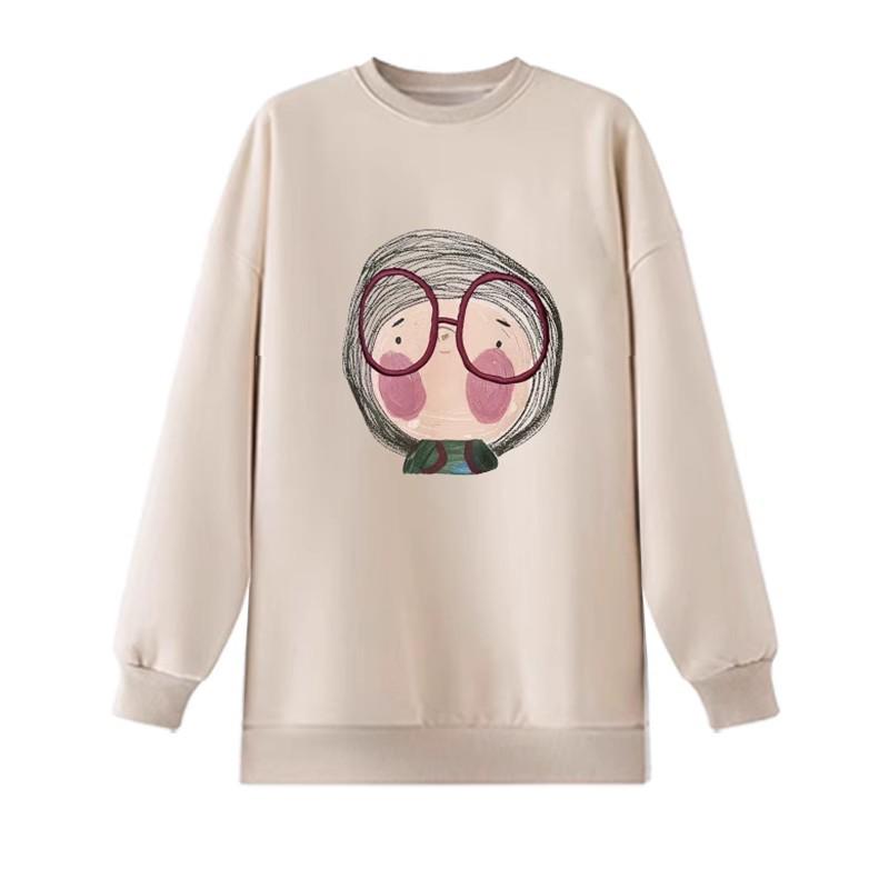 Maternity 2026 Spring/Autumn Two-Piece: Fashionable Loose Hoodie with Belly Covering Long Sleeves L