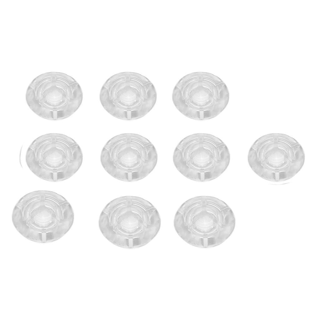 10Pcs Footswitch Toppers Clear Transparent Universal for Guitar Effects Pedal Accessories
