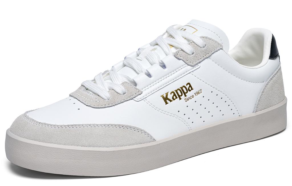 Men's Sneakers Kappa Slip Resistant Abrasion Resistant Low top Skateboard Shoes Unisex White Brown