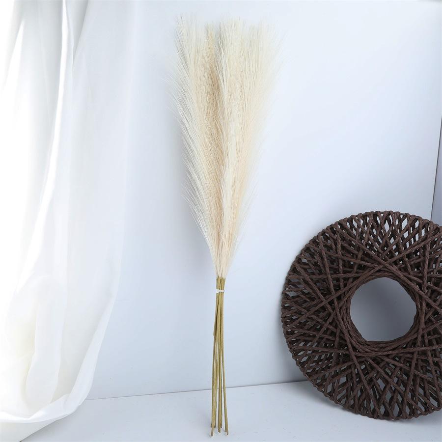 55cm Artificial Reed Pampas Grass Fake Flower Decorative Arrangement for Living Room Wedding Floor Decoration Artificial Plant