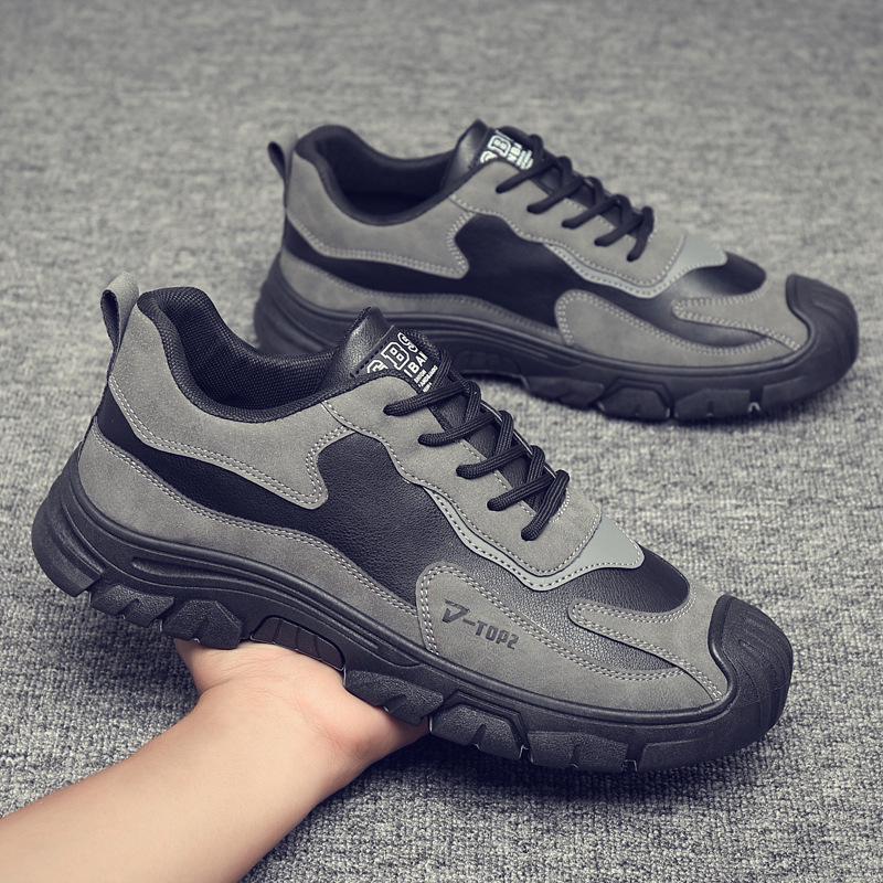 

Мужские зимние рабочие ботинки и ботинки для хайкинга с флисовой подкладкой - Мягкая подошва, Теплые, Модные для поездок на работу 40