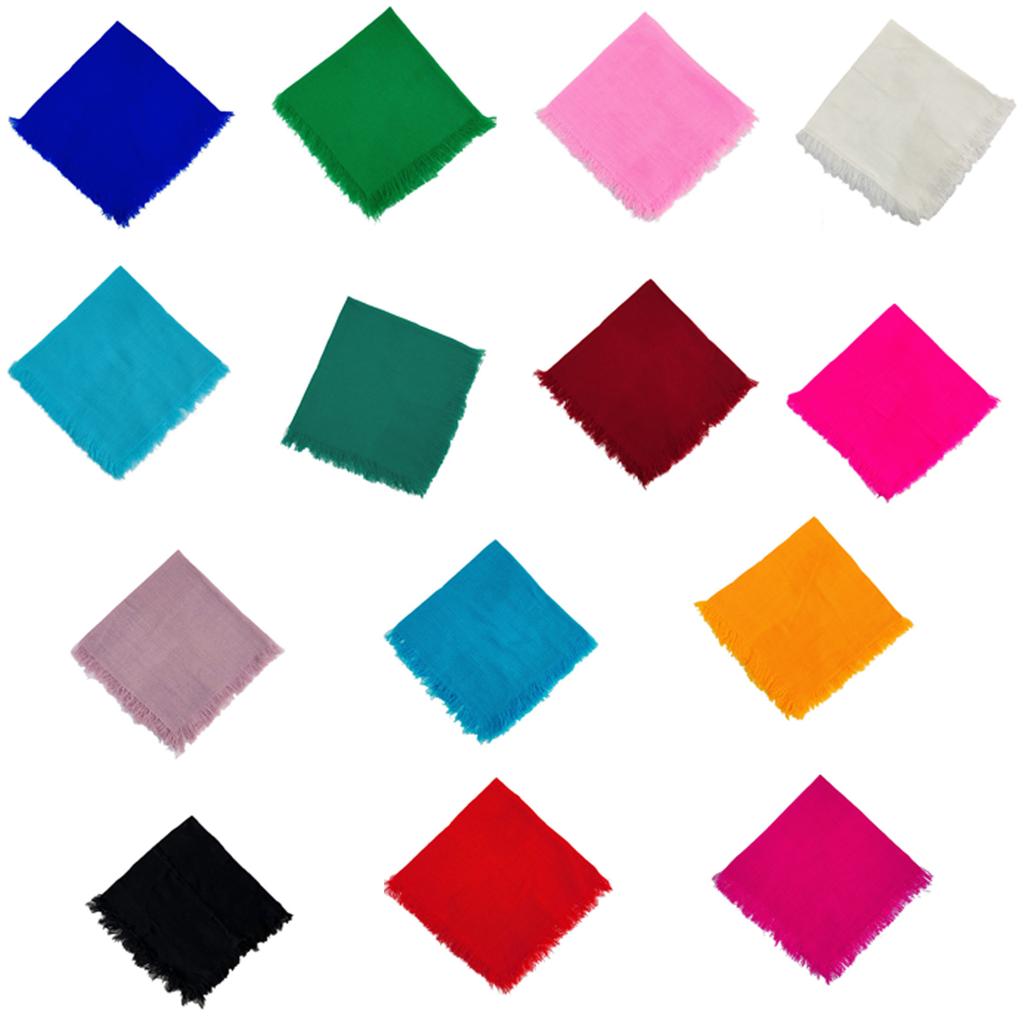 Fashion Spring Travel Bandana Rural Scarf with Solid Color Furry Trim Thin Bandanas Headscarf Vacation Photo Accessories