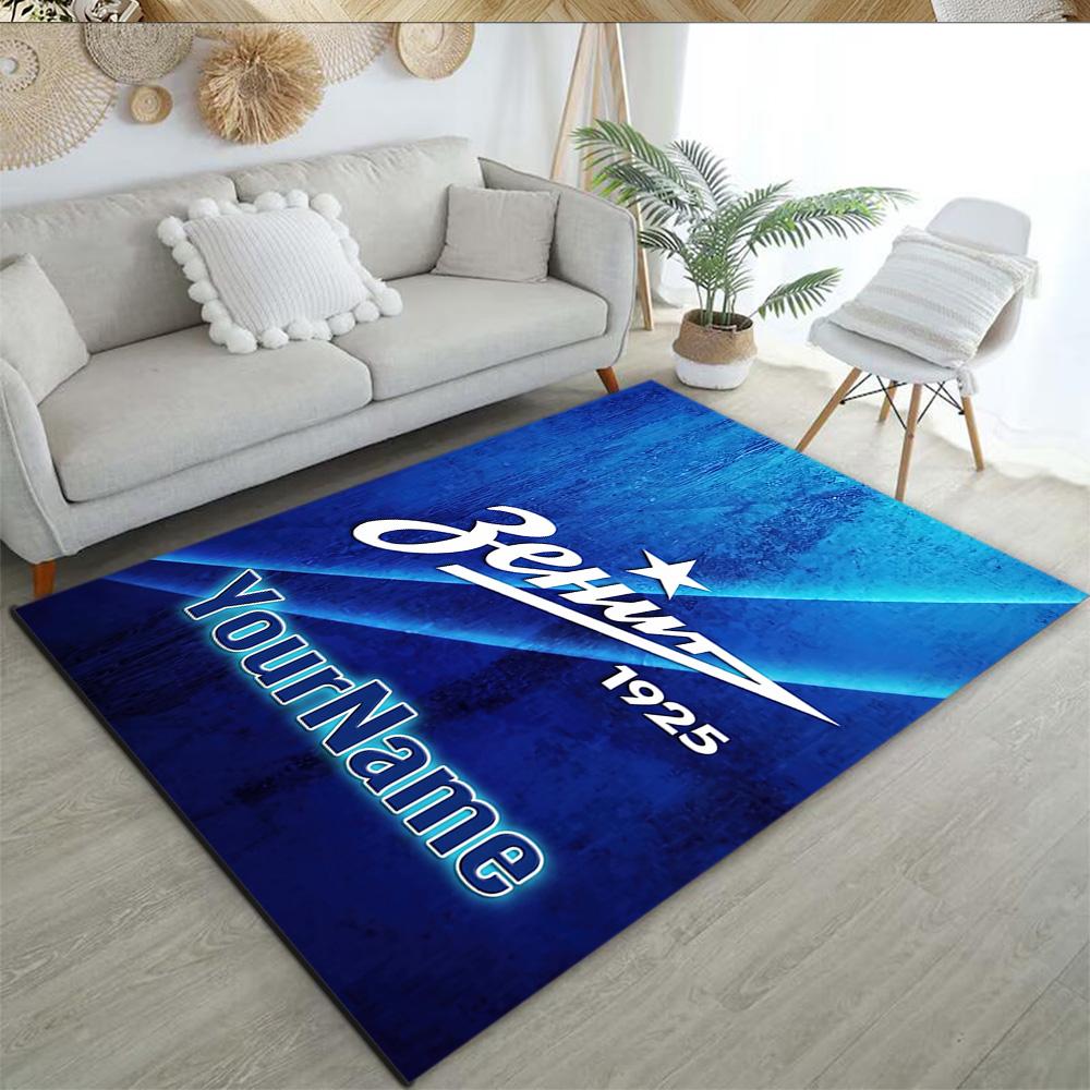 Fc Zenit Saint‑petersburg 23 Personalized Name Carpet Perfect for Kitchen Entryway Outdoor Living Rooms Anti-slip Rug Anime Office Decor