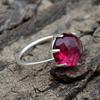 Rhodolite Garnet Gemstone Handmade 925 Sterling Silver Jewelry Fantastic Ring For Women