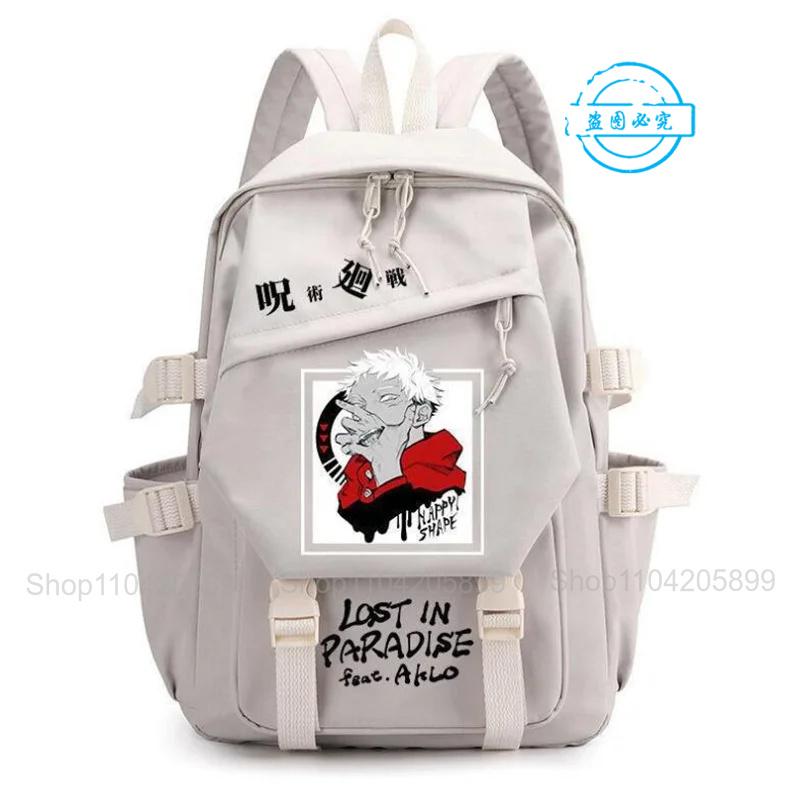Jujutsu Kaisen Backpack Anime Mochila Boys Girls Schoolbag Laptop Bags Gojo Satoru Cartoon Fashion Outdoor Travel Bookbag Gift