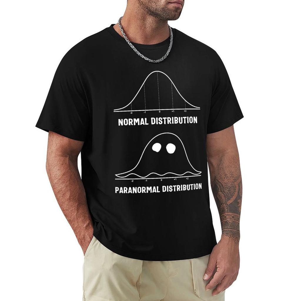 Normal and Paranormal Distribution Math Graph Ghost Tshirt TShirt vintage anime shirt luxury designer slim fit t shirts for men