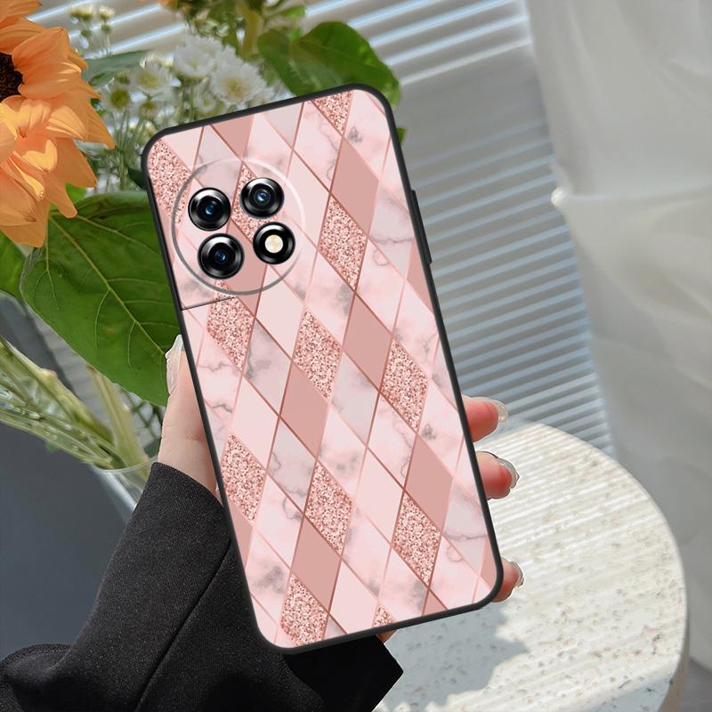 Love Rose Gold Style Case For OnePlus 15 15R 12 12R 13T 13R 13 11 10 10R 10T 8T Nord 5 CE 2 3 4 Lite N20 N30 Cover