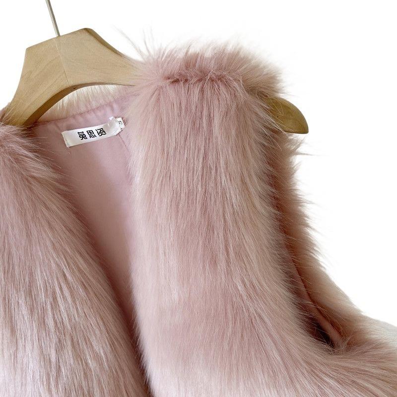 Winter imitation fur coat women's autumn and winter new gentle and light age-reducing fur vest looks thin