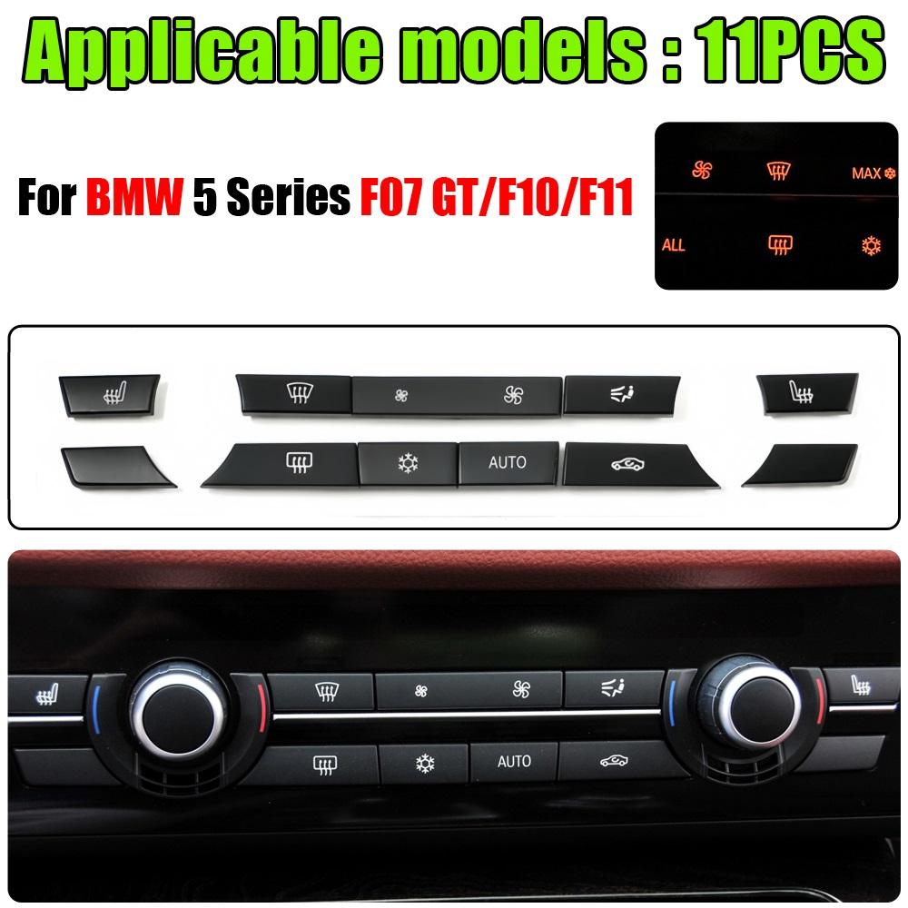 A/C Heater Climate Air Conditioning Control Panel Fan Speed Button Cover for BMW 5/7 Series F07 GT/F10/F11 F01/F02 Car-styling