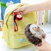 Adorable Little Hedgehog Keychain Stuffed Doll Cute Hedgehog Plush Keyring  Backpack Decorations