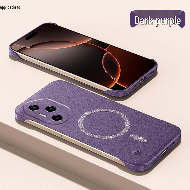 Honor 300 Pro Magnetic Glitter Rock Sand Case: Ultra-Thin, Heat-Dissipating, Hard Shell
