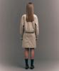 Seteo (W) Cotton Pencil Slit Skirt Natural Beige