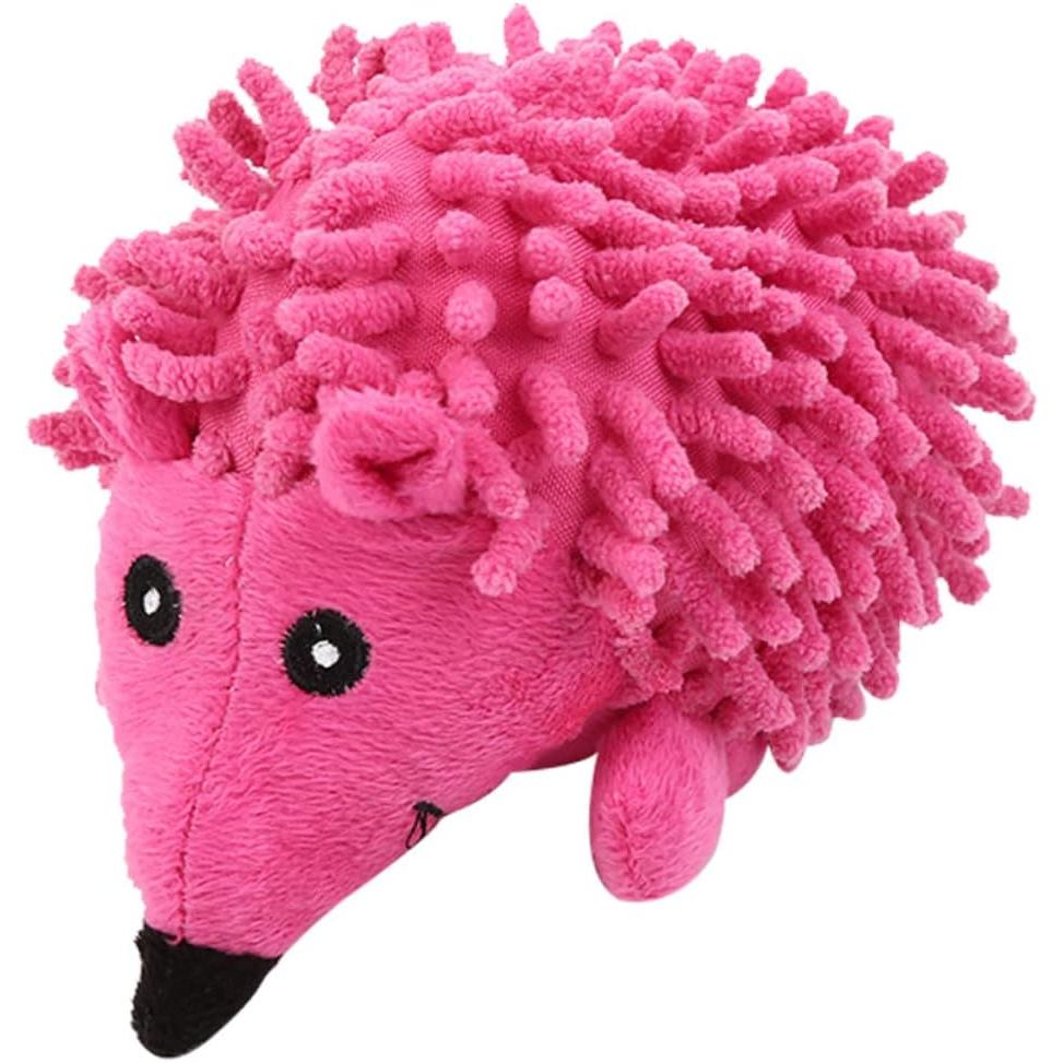 PetToy DogToyPlush SqueezingHedgehogPink DogInteractive SmallChewing PetSupplies Cotton Bite Puppy Material Safe, Soft, Wear Resistant, Bite Resistant