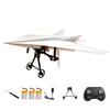 Kit DIY Avião de Papel RC, Módulo Elétrico de Avião com Controle Remoto com Estabilizador Giroscópico, Hélices Duplas, Conjunto de Componentes Lançadores de Aeronaves de Papel para