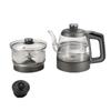 Fully Automatic Pure Titanium Rock Slab Tea Table with Integrated Electric Kettle and Dual-Hole Tea Tray