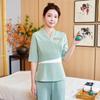 Women's High-End Beauty Spa Technician Pants Set for Head Therapists and Postpartum Recovery.