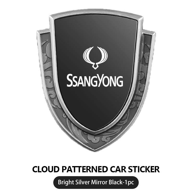Adesivo Decalcomania Finestrino Auto Emblema Portellone Posteriore Badge Decalcomania Carrozzeria Per SsangYong Actyon Tivoli Rodius M200 Chairman Sport Korando