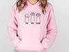 Autumn/Winter Women's Cat Paw Print Long Sleeve Hooded Sweatshirt