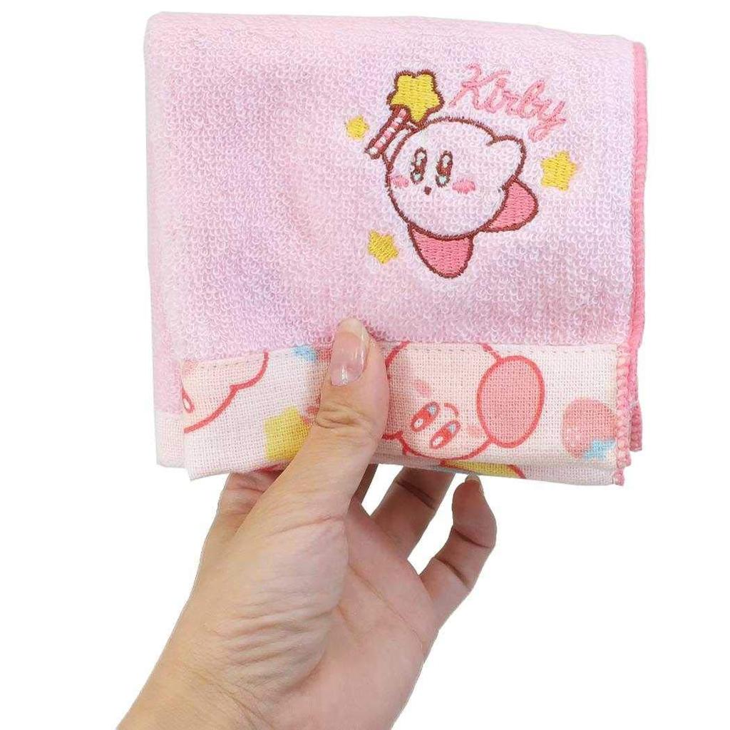 Marushin Mini Kirby of the Rolling Waddle 25 x 25cm Towel, Nintendo, Stars, Candy, Dee, 4585006400,