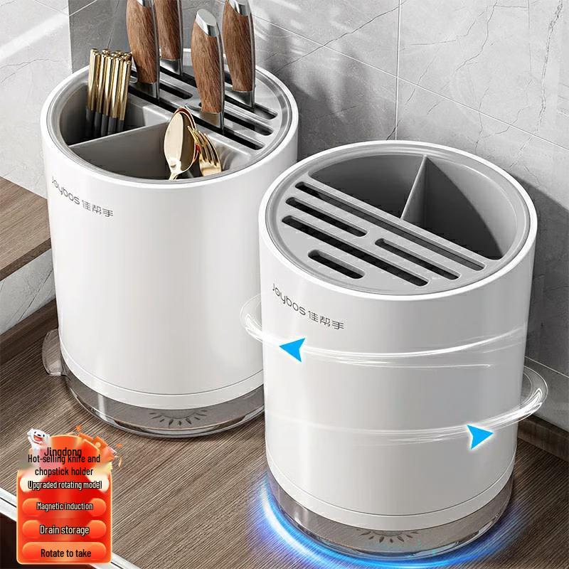 

Magnetic Rotating Kitchen Knife and Utensil Holder