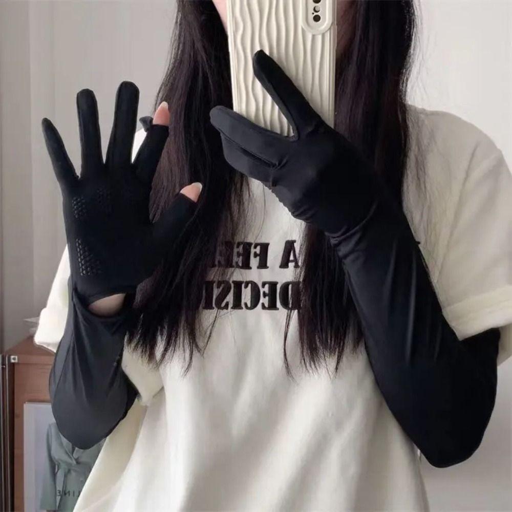 Dopamine Women's Long Gloves UV Protection Arm Protector Sleeves Gifts Sunscreen Gloves