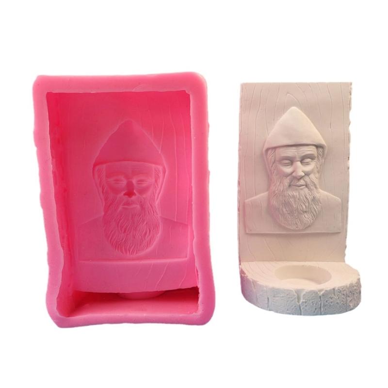 Wall Mounted Jesuses Candlesticks Molds Candle Holder Silicone Molds Religious Molds Resin Castings Molds DIY Craft 1