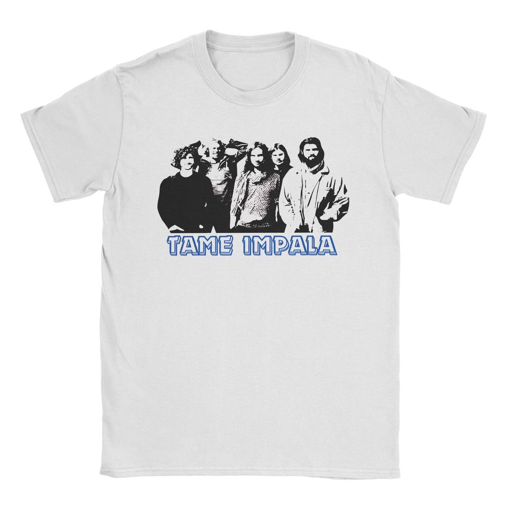 Tame Impala Zig Zag Frame Band  Outfit Unisex T Shirt Cotton Tee Graphic Printed  T-shirt Clothing