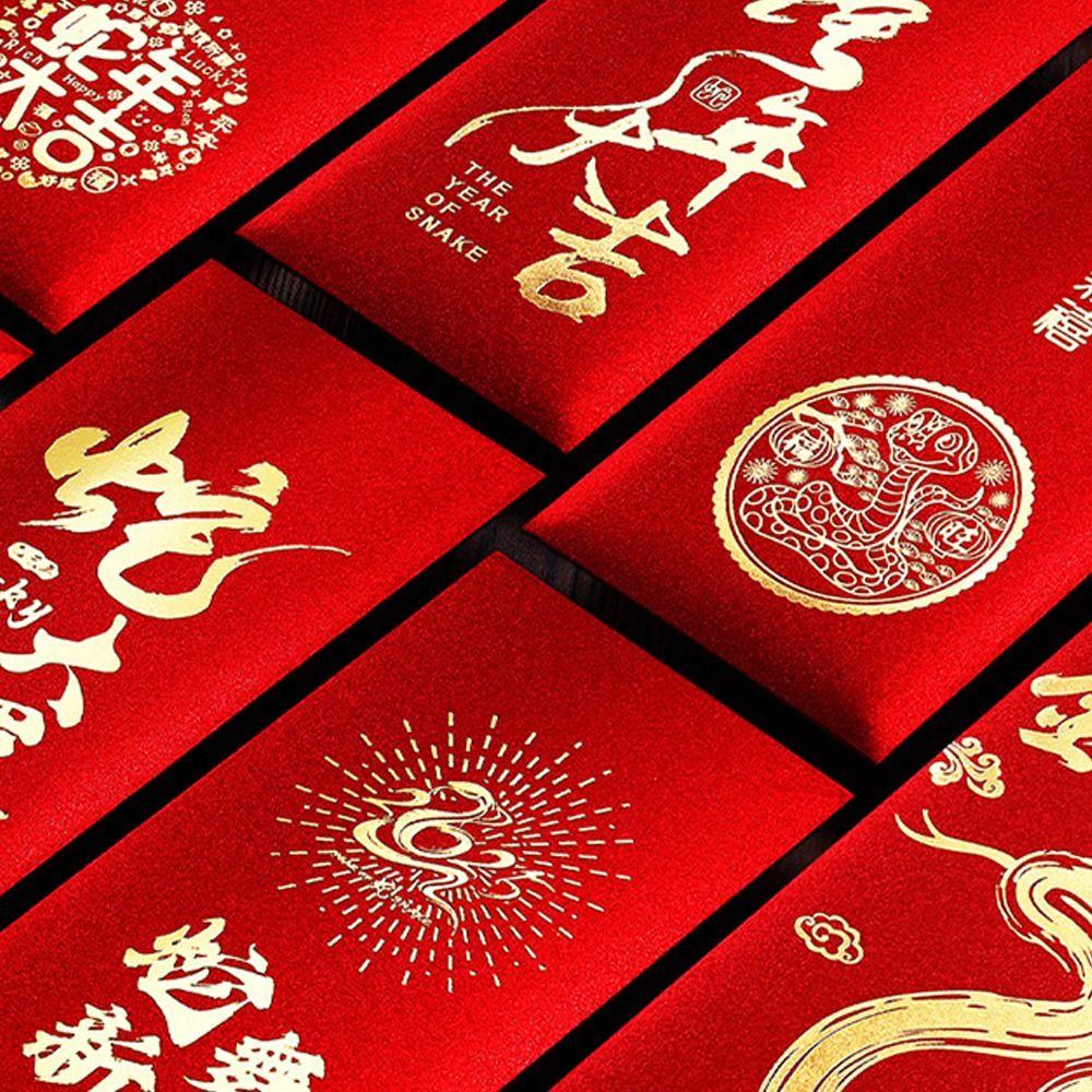 Snake Year Red Packets New Year Gift Bag Creative Red Envelope