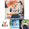 Whimsical Acrylic Cartoon Dog Car Decor Cute Hanging Accessory For Vehicles