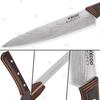 WXCOO 4" Japanese Fruit Knife  with Gift Box Sharp Blade Kitchen Chef Knife Ergonomic Wood Handle Stainless Steel Santoku Knives