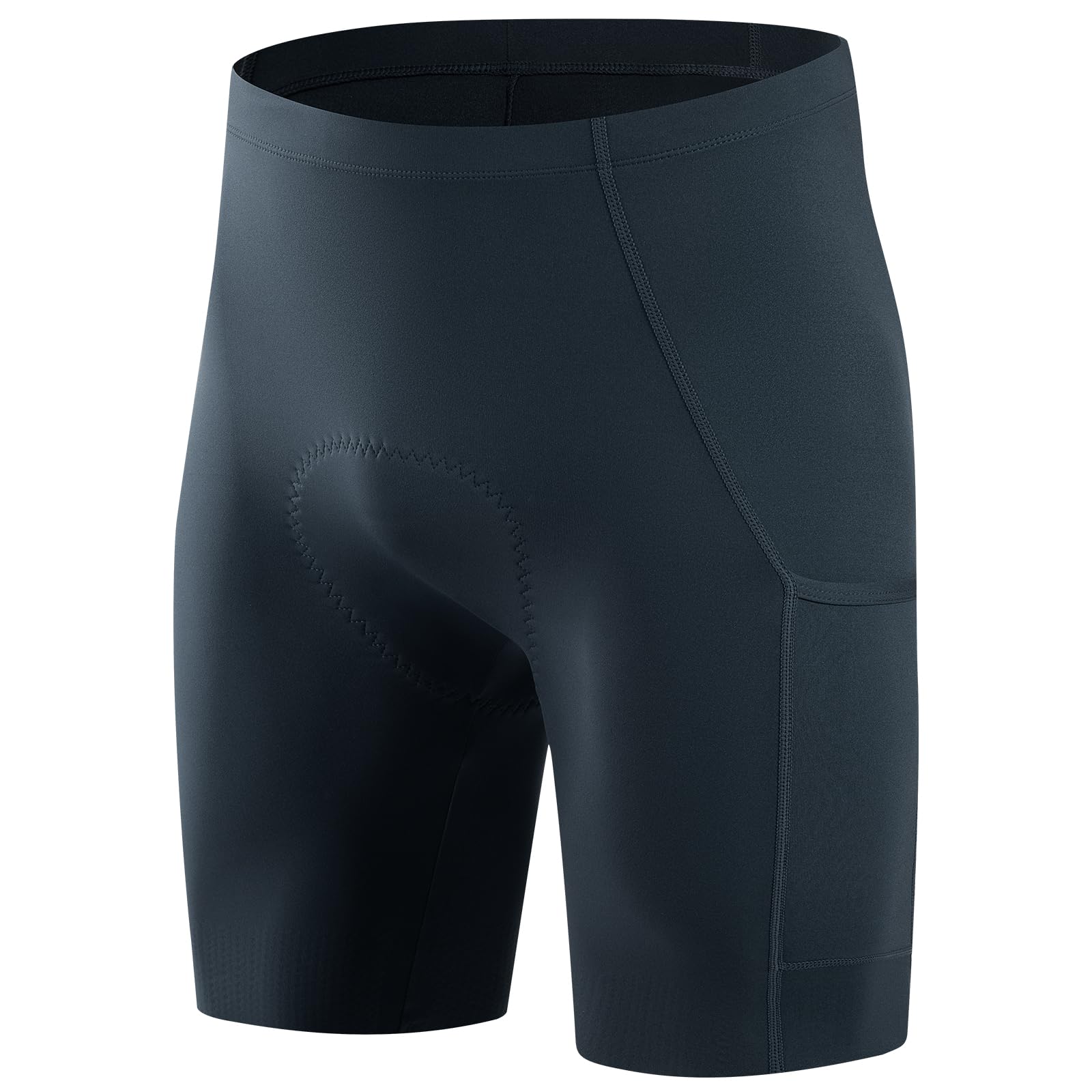 

Santic Men s Cycling Shorts, Padded, for Road Bikes, Moisture-Wicking, Quick-Drying, Comfortable, Shearing, 5 Colors (Navy, Medium)