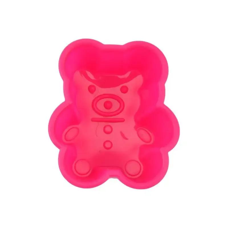 Lovely Bear Form Cake Mold Silicone Mold Muffin Cupcake Baking Tools Cooking Bakeware Maker Pudding Jelly Mold Kitchen Tools