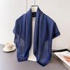 Geometric polka dot simulation silk high-end large square scarf silk scarf printing travel shawl scarf sunscreen headscarf women's scarf