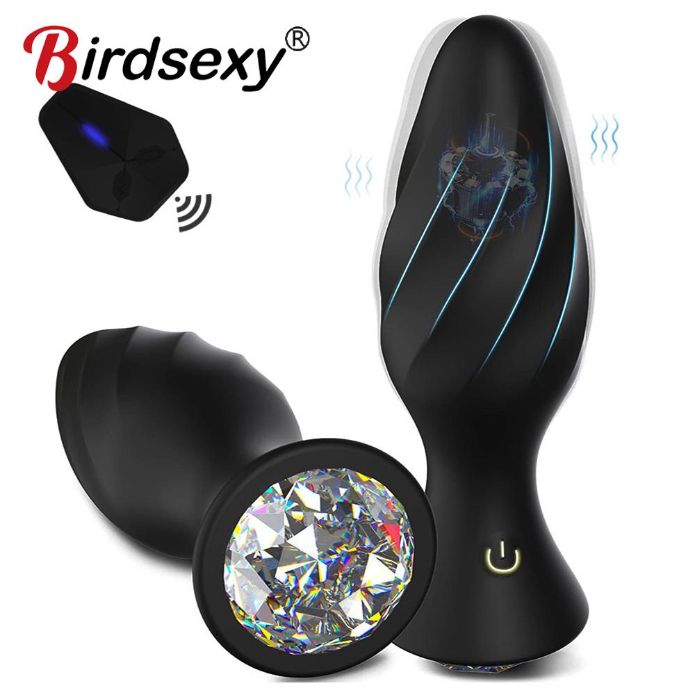 Wireless Anal Vibrator For Women Men Butt Plug Prostate Massager Remote Control Anal Plug Intimate Goods Sex Toys For Adults Gay